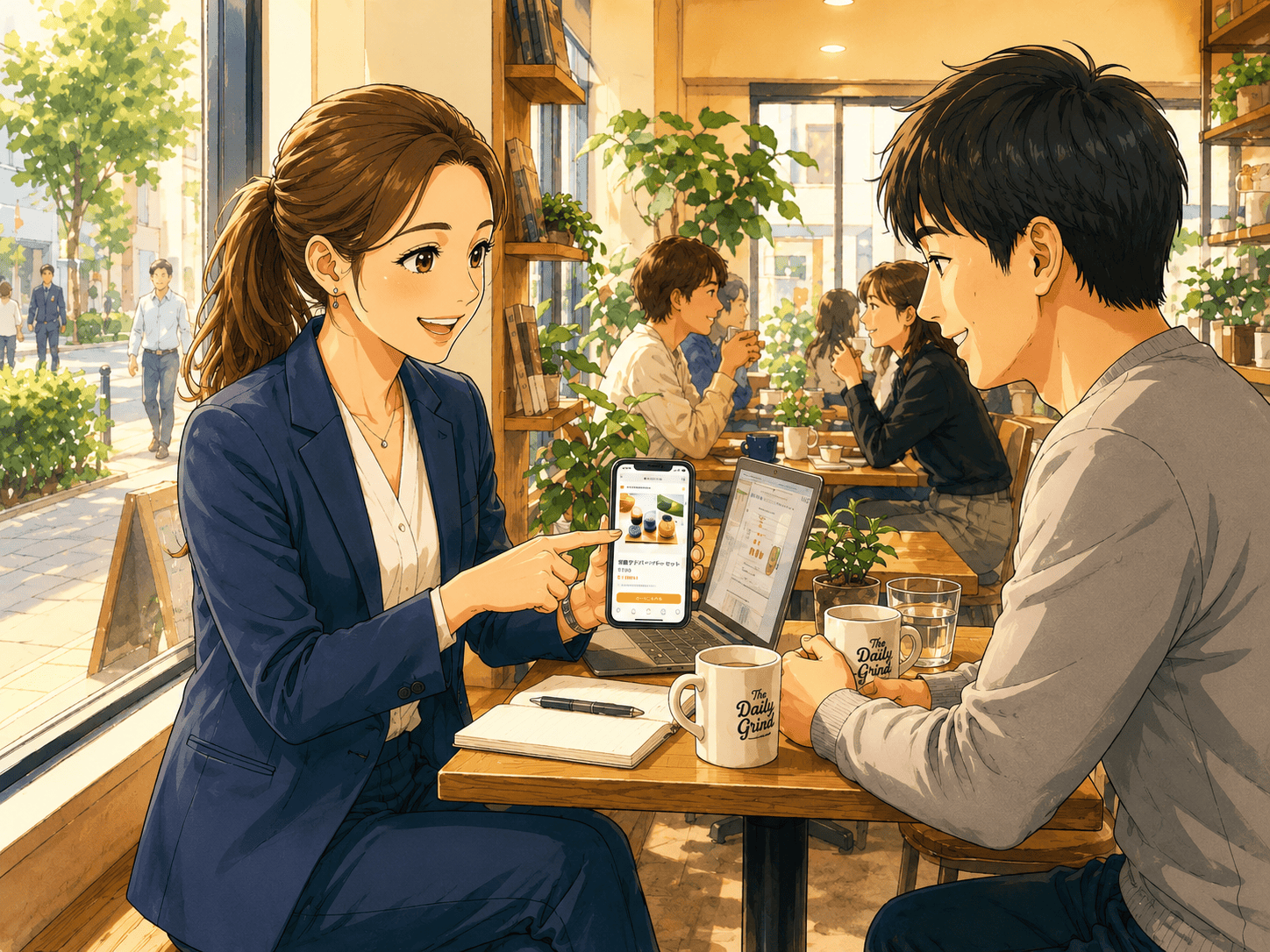 電話に出られずに困るスタッフ