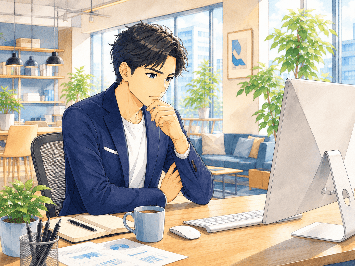 コスト面を検討するシーン